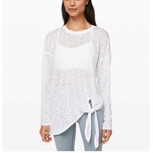 Lululemon Tie Your Practice Long Sleeve | Size 4